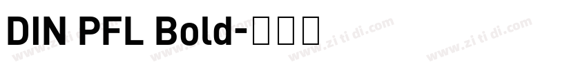 DIN PFL Bold字体转换